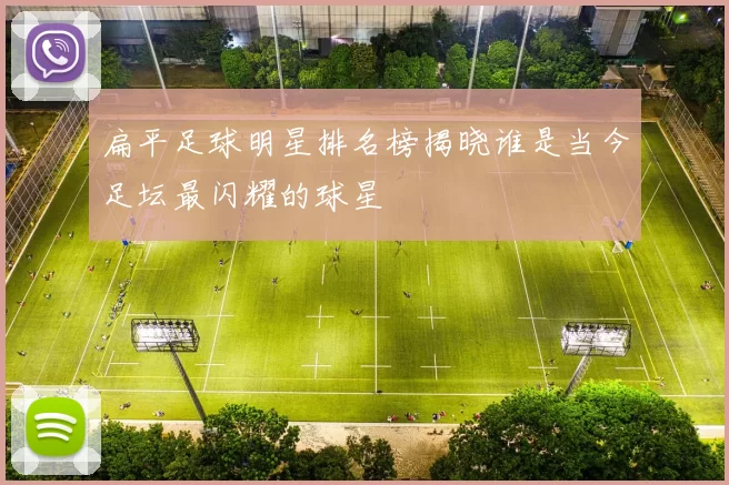 扁平足球明星排名榜揭晓谁是当今足坛最闪耀的球星