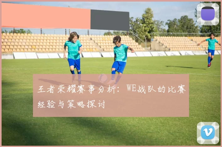 王者荣耀赛事分析：WE战队的比赛经验与策略探讨
